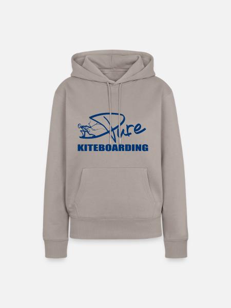 PURE KITEBOARDING blau - Frauen Premium Bio Hoodie - Taupe