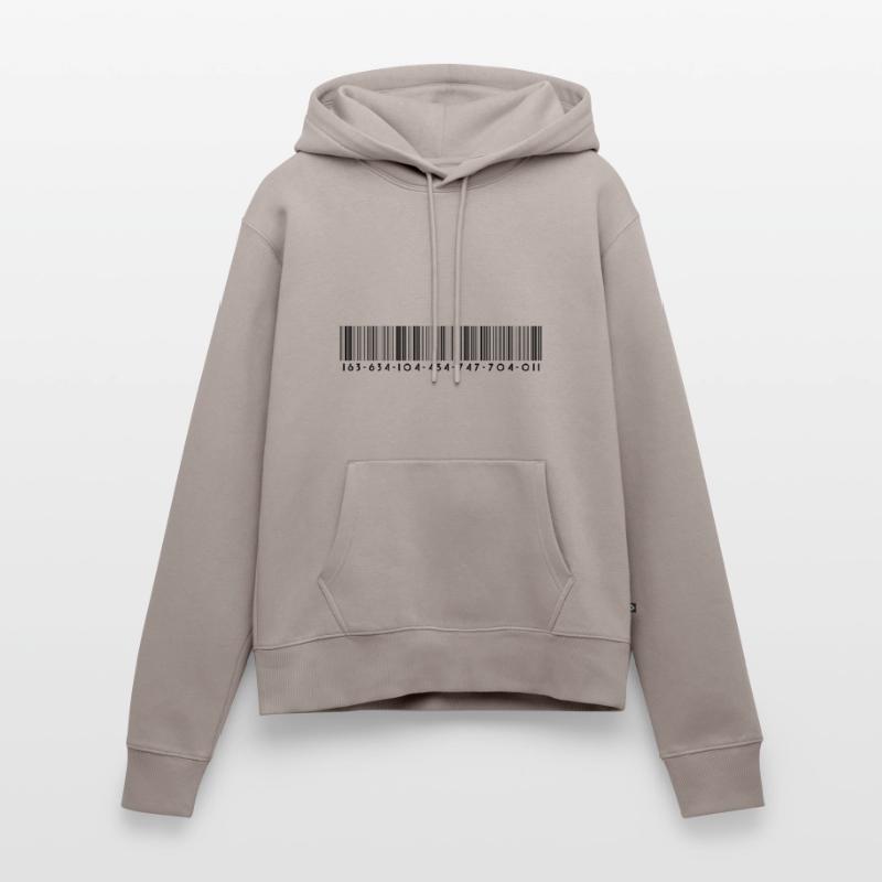 Barcode bar code strip codes Women’s Premium Organic Hoodie