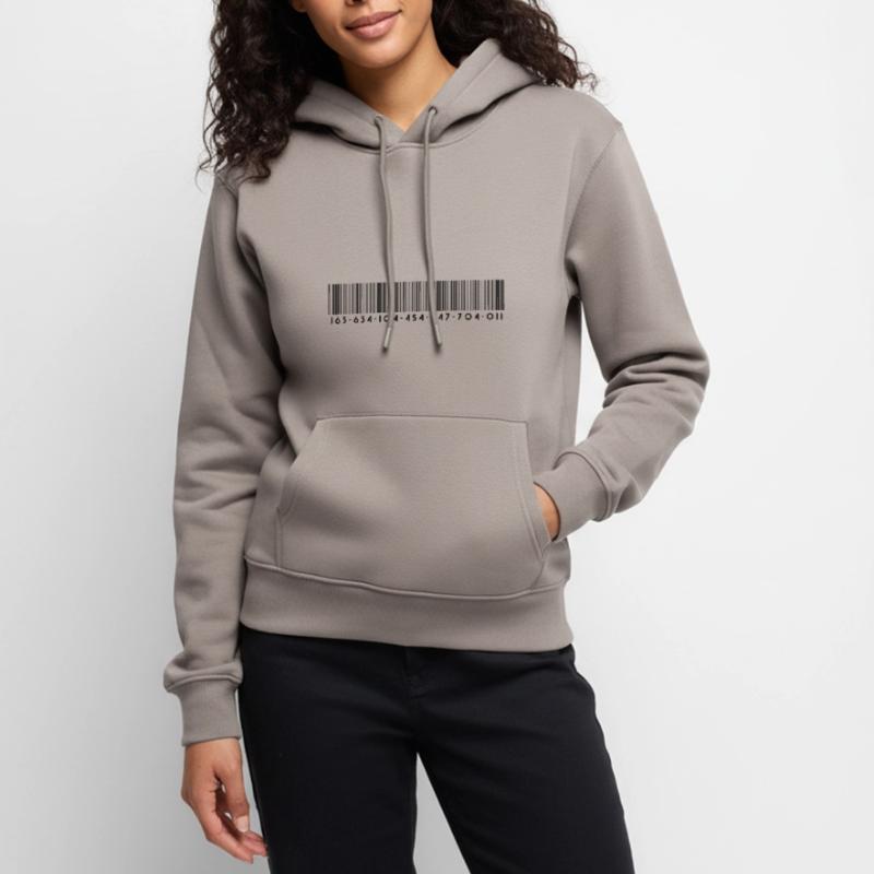 Barcode bar code strip codes Women’s Premium Organic Hoodie