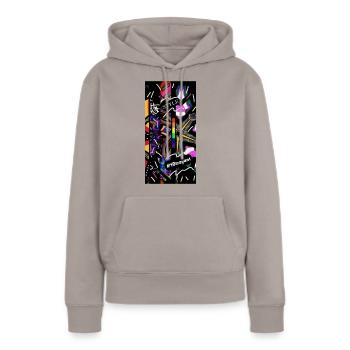 Style 4000 - Sweat à capuche Premium bio Femme - taupe - Devant - Julia (174cm)