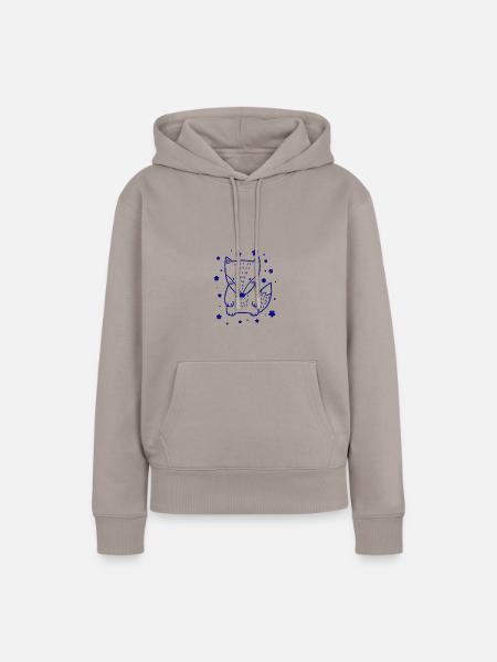 kleiner süßer Fuchs - Frauen Premium Bio Hoodie - Taupe