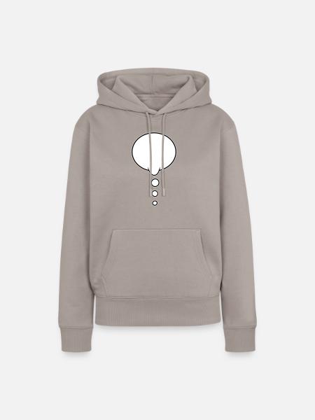 Denkblase Design - Frauen Premium Bio Hoodie - Taupe