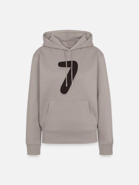 7 - Frauen Premium Bio Hoodie - Taupe