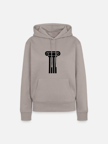 antike saeule - Frauen Premium Bio Hoodie - Taupe