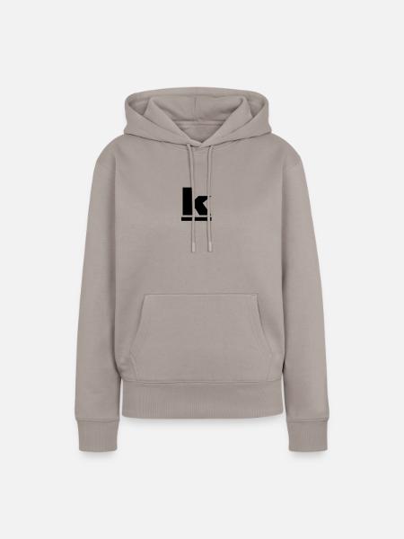 k k - Frauen Premium Bio Hoodie - Taupe