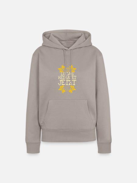 Bachelor Lucas - Frauen Premium Bio Hoodie - Taupe