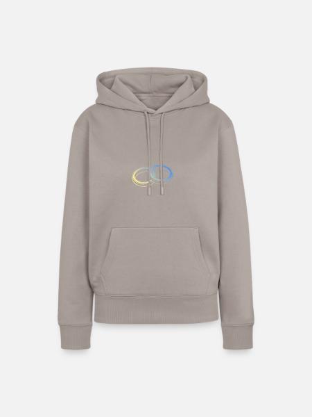 Eheringe Hochzeit - Frauen Premium Bio Hoodie - Taupe