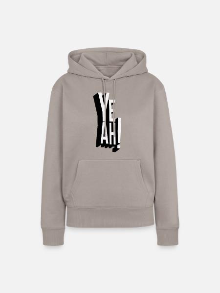 ja - Frauen Premium Bio Hoodie - Taupe