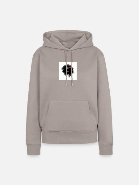 depressive - Frauen Premium Bio Hoodie - Taupe