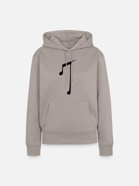 Musiknote - Frauen Premium Bio Hoodie - Taupe