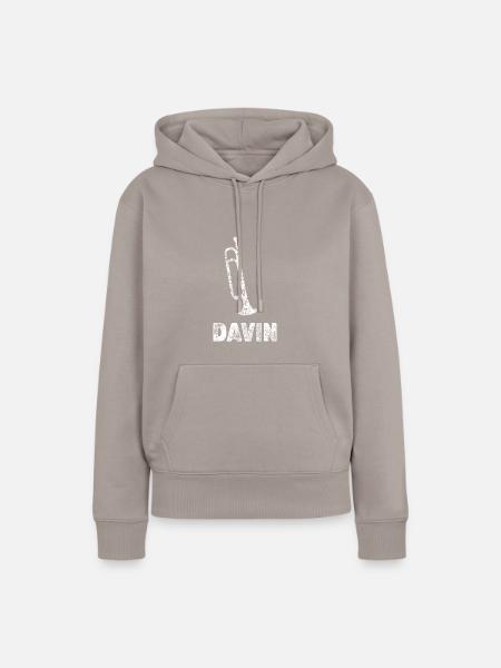Blasmusik Davin - Frauen Premium Bio Hoodie - Taupe