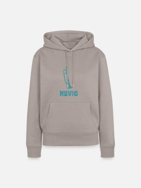 Blasmusik Nevio - Frauen Premium Bio Hoodie - Taupe