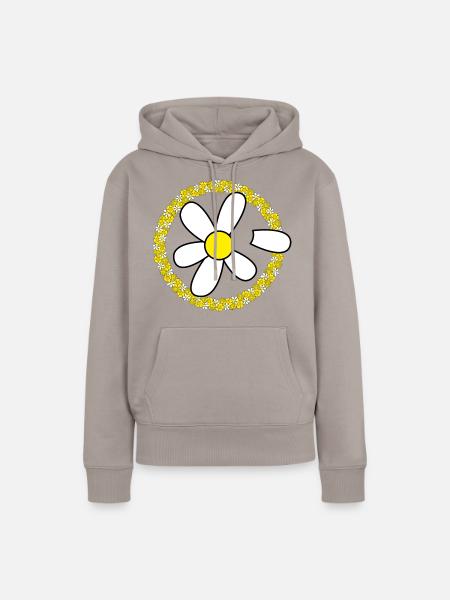 Gänseblümchen - Daisy - Frauen Premium Bio Hoodie - Taupe