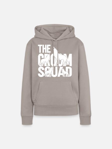 Groom Squad - Frauen Premium Bio Hoodie - Taupe