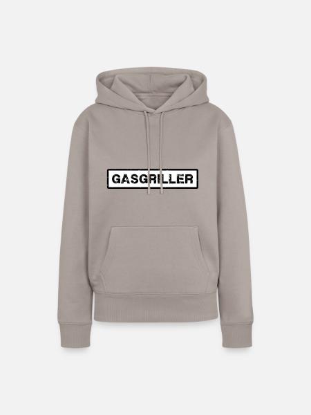 gasgriller,griller,grillen,gas,schwarz - Frauen Premium Bio Hoodie - Taupe