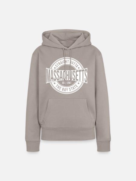 Massachusetts - Frauen Premium Bio Hoodie - Taupe