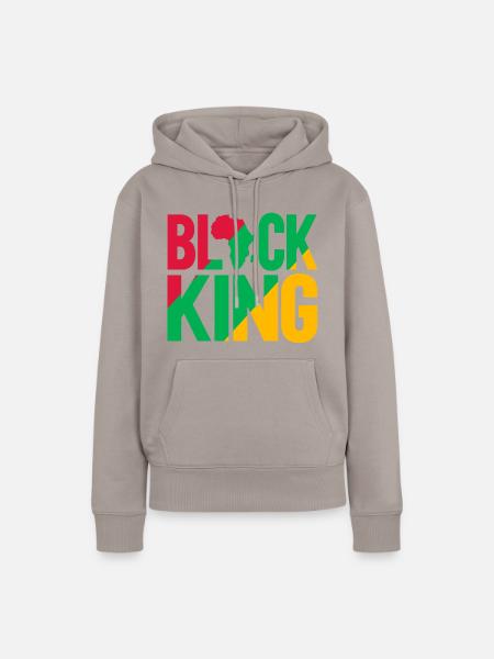 Black King - Frauen Premium Bio Hoodie - Taupe
