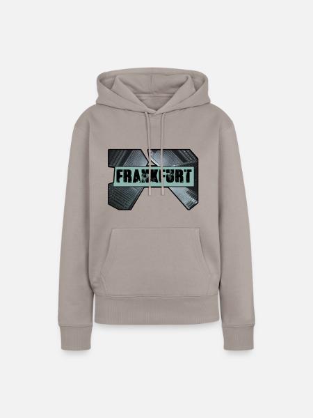 frankfurt,skyline,häuser,hochhäuser,ffm - Frauen Premium Bio Hoodie - Taupe