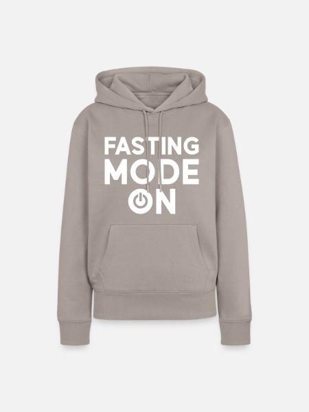 Fastenmodus An Ramadan - Frauen Premium Bio Hoodie - Taupe