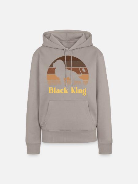 Black King - Frauen Premium Bio Hoodie - Taupe