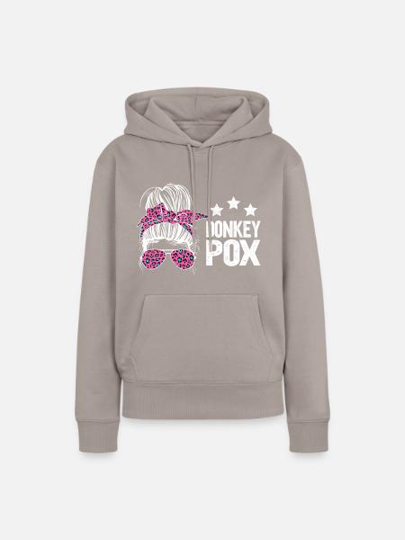 Donkey Pox - Frauen Premium Bio Hoodie - Taupe