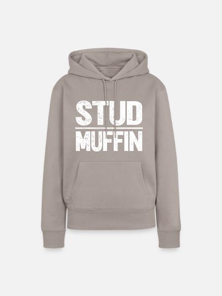 Stud Muffin - Frauen Premium Bio Hoodie - Taupe