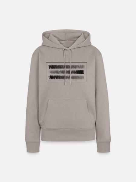 Steifen - Frauen Premium Bio Hoodie - Taupe