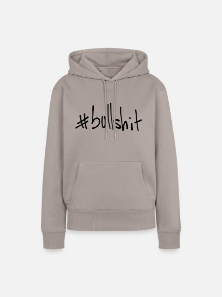 #bullshit - Frauen Premium Bio Hoodie - Taupe