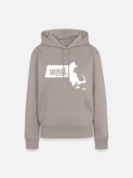 Massachusetts - Frauen Premium Bio Hoodie - Taupe