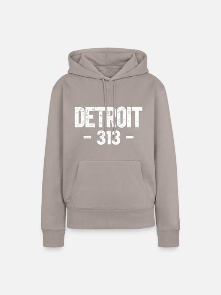 Detroit - Frauen Premium Bio Hoodie - Taupe