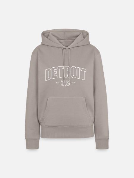 Detroit - Frauen Premium Bio Hoodie - Taupe