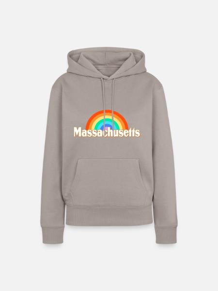 Massachusetts - Frauen Premium Bio Hoodie - Taupe