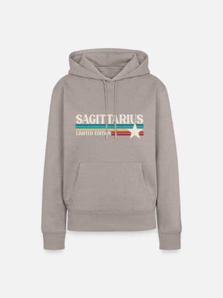Sternzeichen Schütze - Frauen Premium Bio Hoodie - Taupe