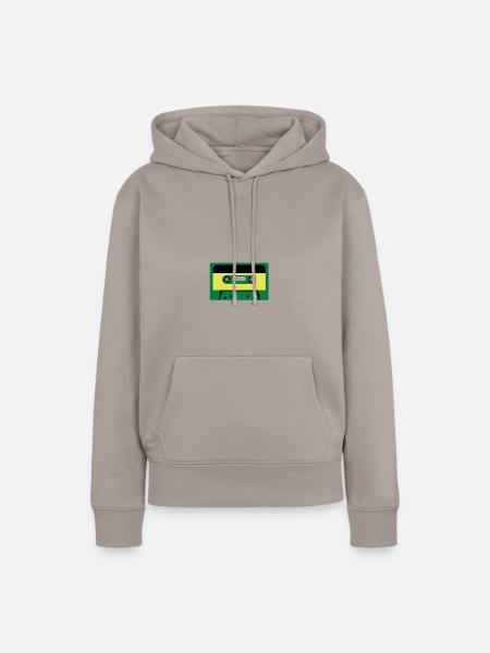 kassette - Frauen Premium Bio Hoodie - Taupe