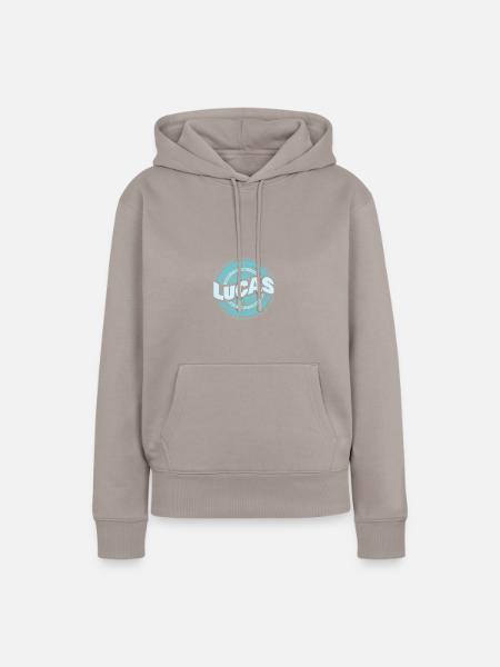 Lucas - Frauen Premium Bio Hoodie - Taupe