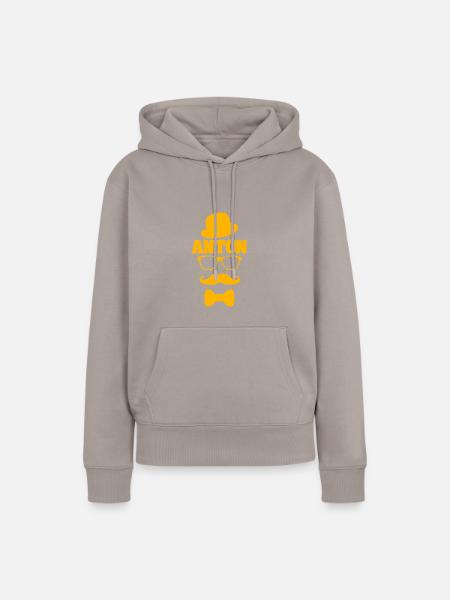 Anton - Frauen Premium Bio Hoodie - Taupe