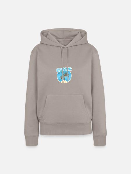 Urlaub Ecuador - Frauen Premium Bio Hoodie - Taupe