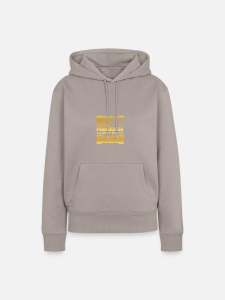 Leona als Maedchenname - Frauen Premium Bio Hoodie - Taupe