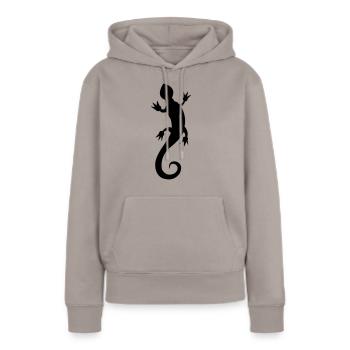 salamander - Frauen Premium Bio Hoodie - Taupe - Vorne - Julia (174cm)