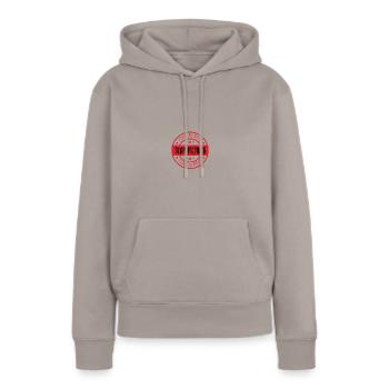 Team Mitglied - Frauen Premium Bio Hoodie - Taupe - Vorne - Julia (174cm)