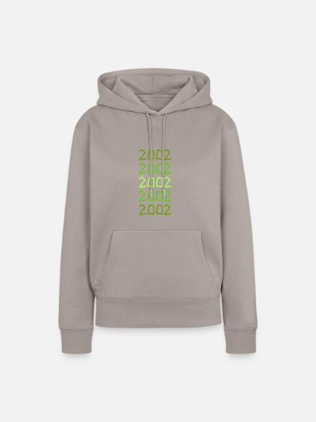 Grillen 2002 - Frauen Premium Bio Hoodie - Taupe