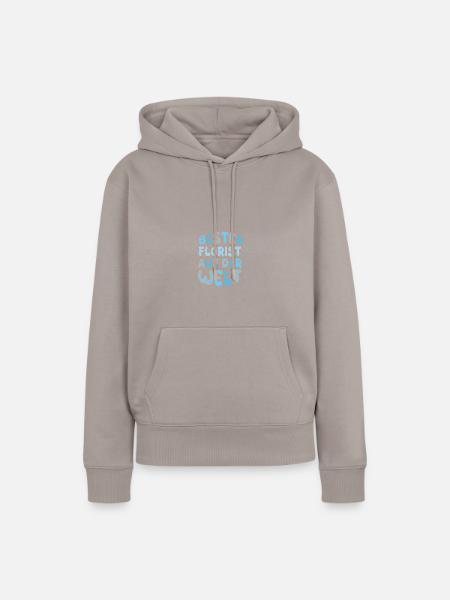 Florist - Frauen Premium Bio Hoodie - Taupe