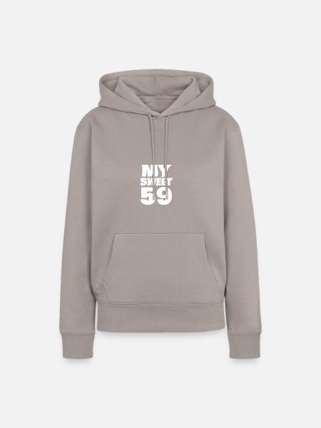 Sweet 59 - Frauen Premium Bio Hoodie - Taupe