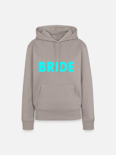 Bride - Frauen Premium Bio Hoodie - Taupe