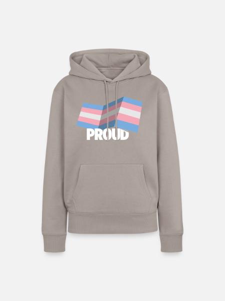 PROUD 2025 Trans - Frauen Premium Bio Hoodie - Taupe