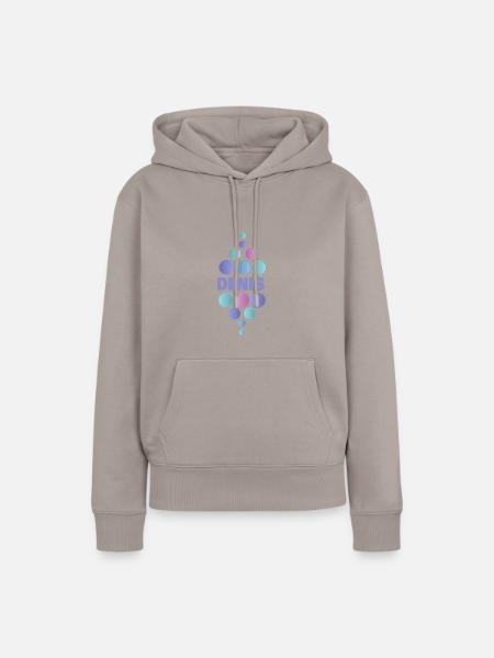 Denis als Vorname - Frauen Premium Bio Hoodie - Taupe
