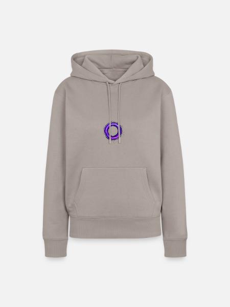 shinin circle - Frauen Premium Bio Hoodie - Taupe