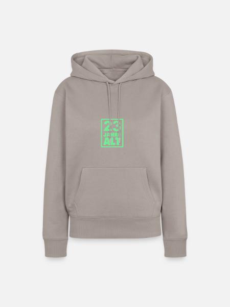 23 - Frauen Premium Bio Hoodie - Taupe