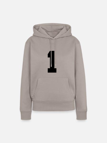1 - Frauen Premium Bio Hoodie - Taupe