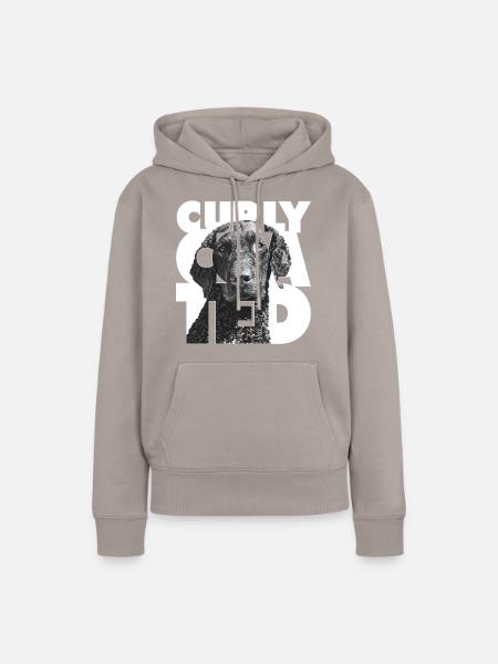 Geschweiften beschichtet ich - Frauen Premium Bio Hoodie - Taupe